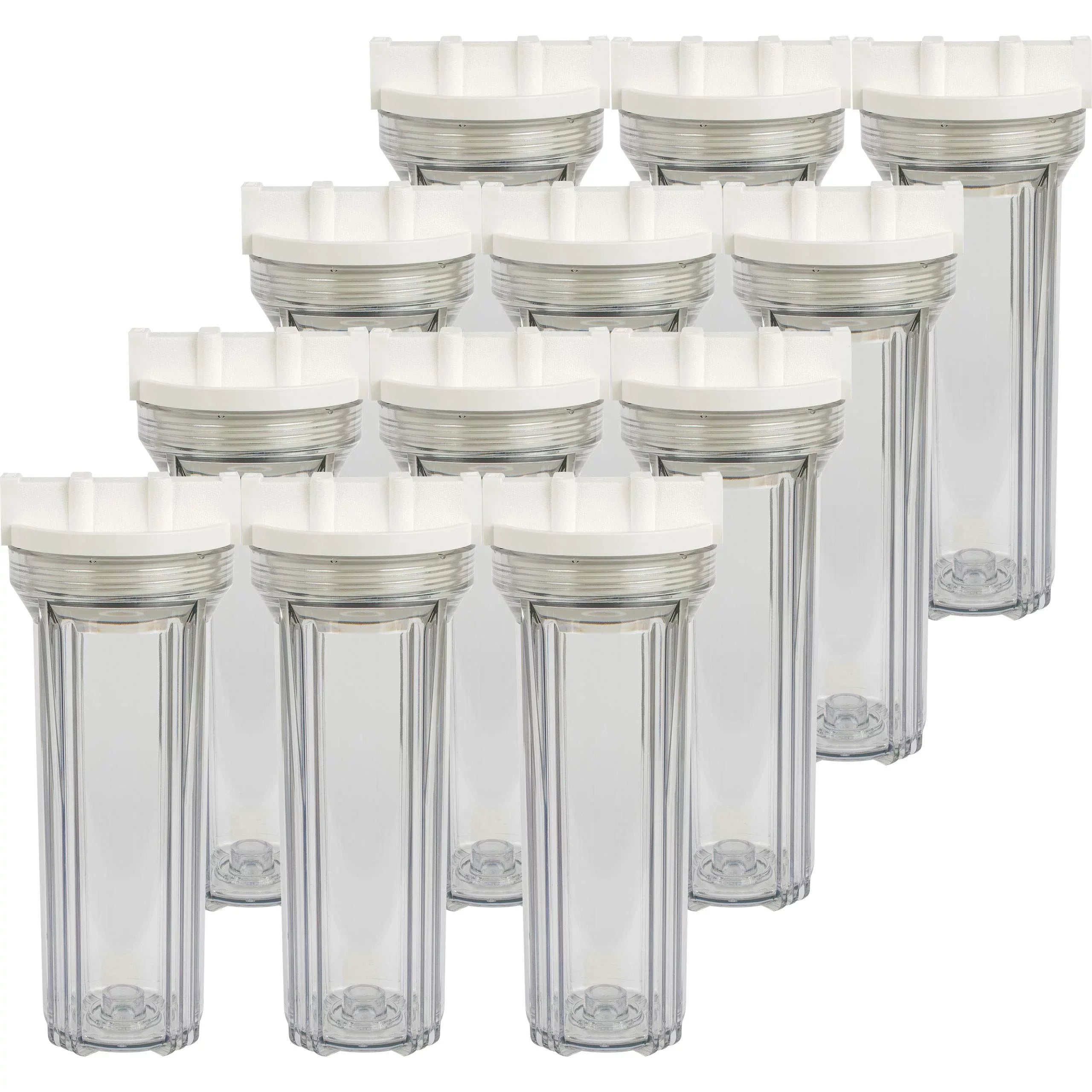 SizepiroPure Clear Water Filter Housing 10 inch / 2.5 x 10 / 158117 Transparent Sizetandard Housing (Case of 12)