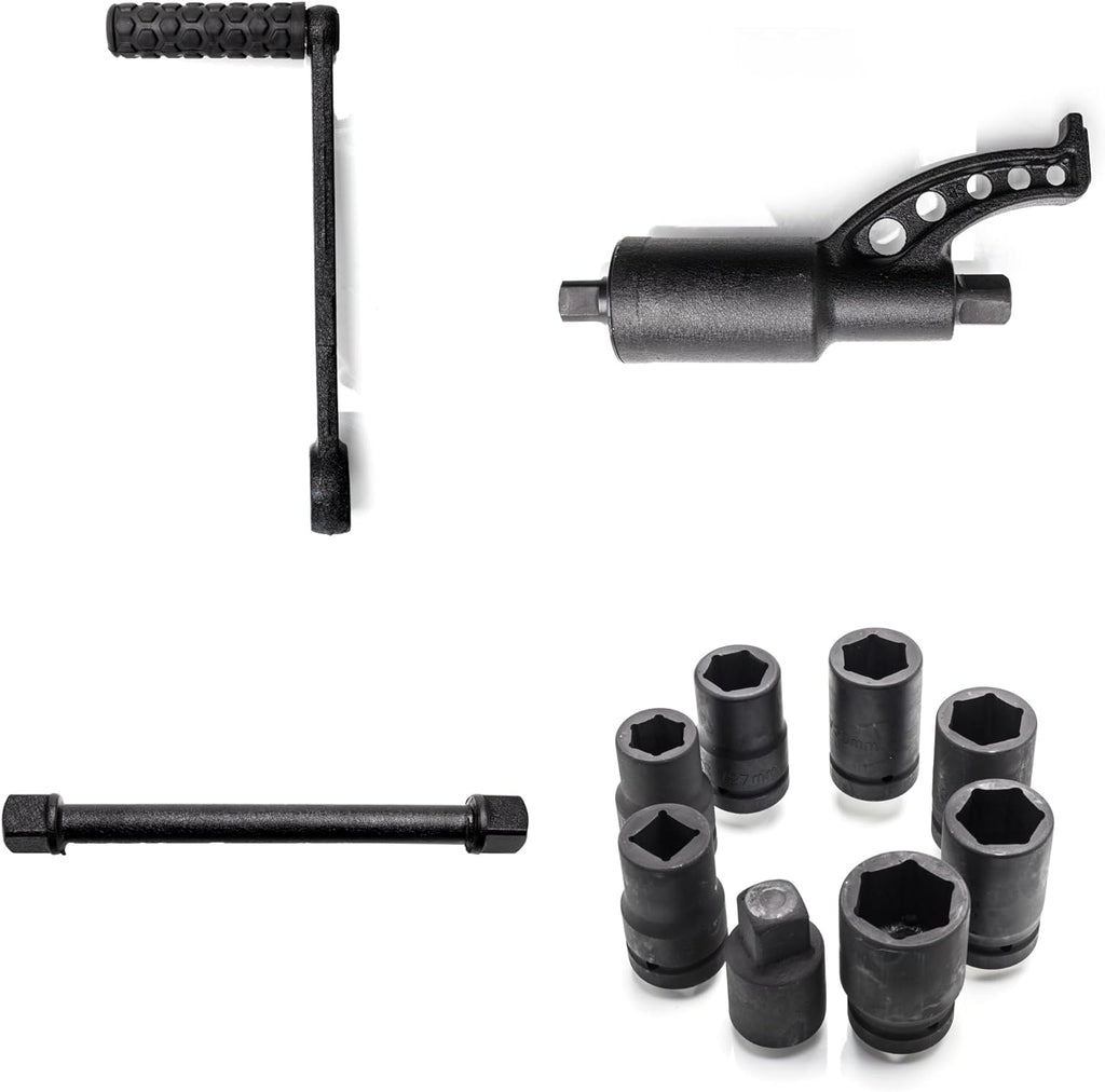 1:58 Heavy Duty Torque Multiplier Sizeet 4800 NM Lug Nut torque Sizeet Lugnut Remover with Case Labor Sizeaving Tool 8pcs Sizeocket Black