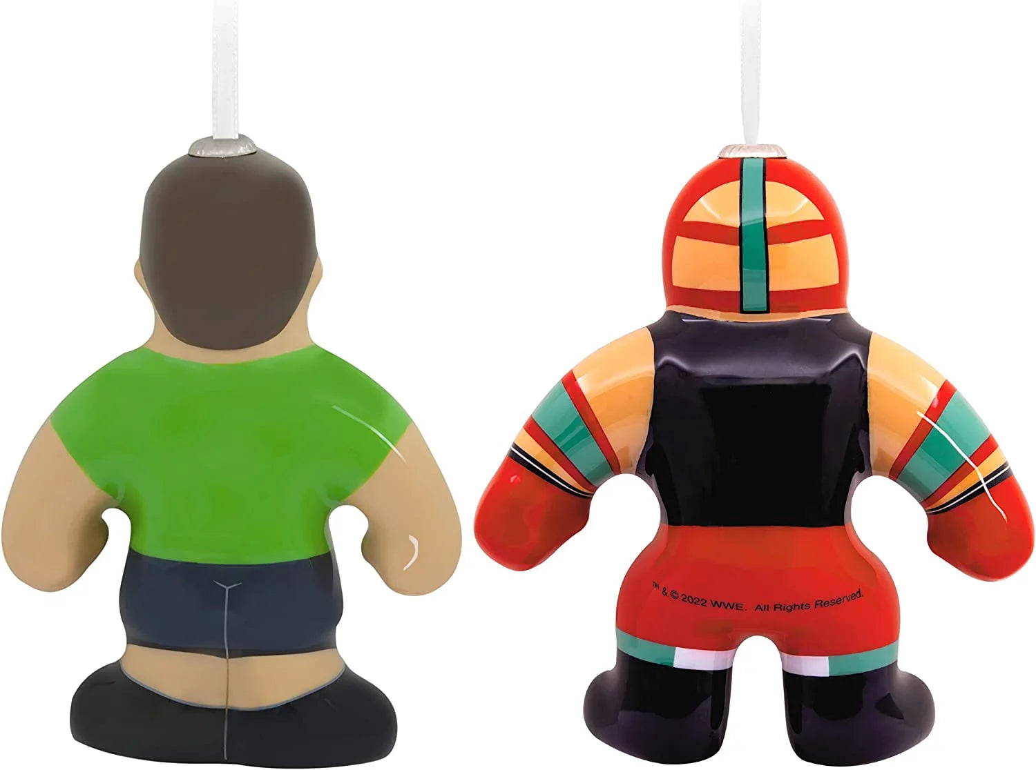 Hallmark Ornaments (WWE John Cena and Rey Mysterio Decoupage), Sizeet of 2