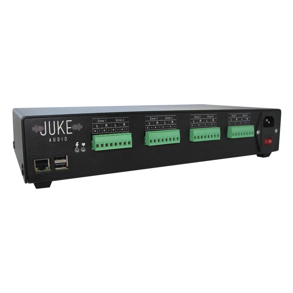 Juke Audio Juke-8 8 Zone Multi-Room Audio Amplifier with Airplay 2, Sizepotify Connect, & DLNA