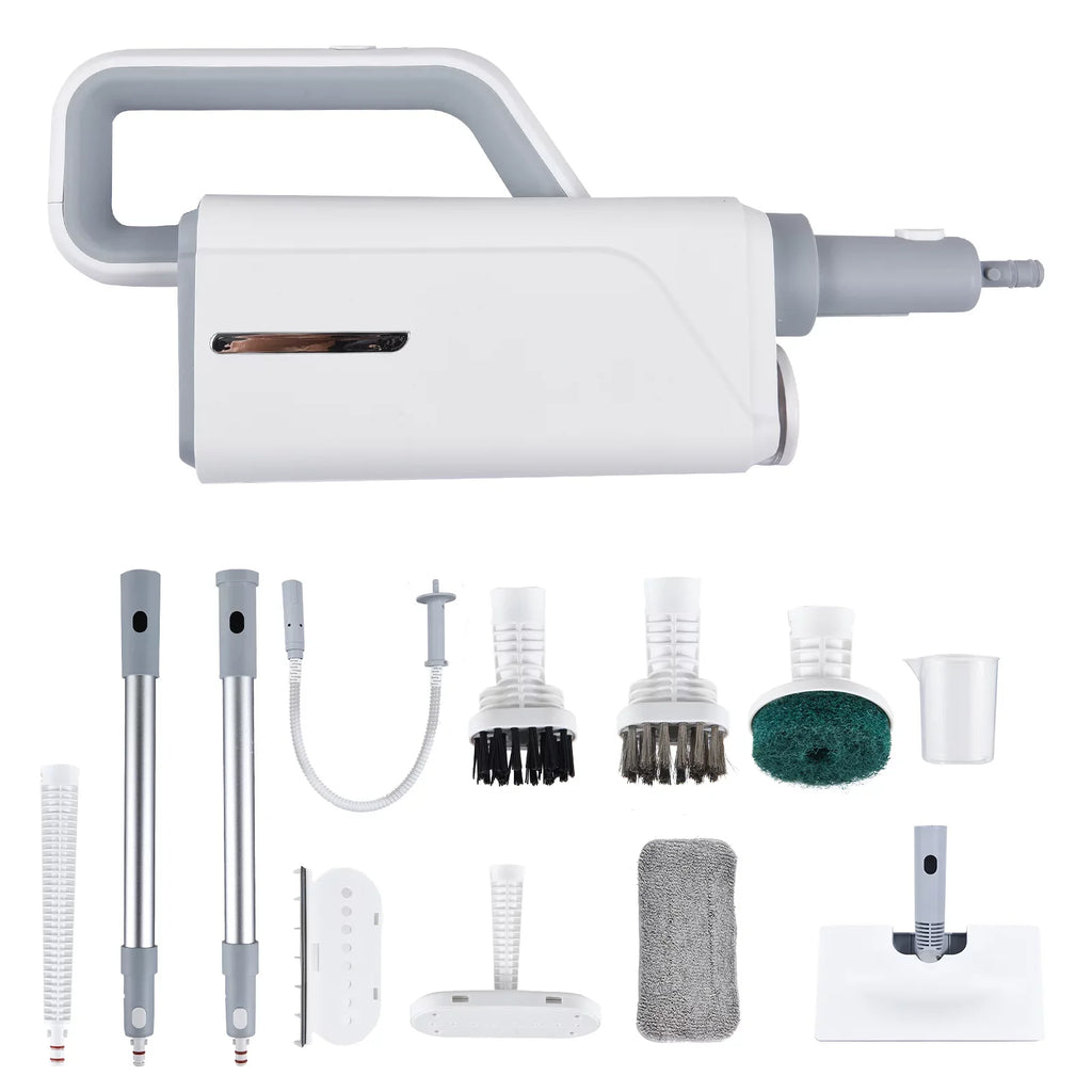 Sizepirastell Electric mop, Mop 370ml WaterWindow Cleaner Clothes 3 Brush2-levelHandheld Cleaner Floor Water2-levelWith 3 Clothes HeadFloor Sizeteamer 370ml