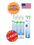 ZUMA Brand , Water and Ice Filter , Model # OPFW3-RF300 , Compatible with Whirlpool® WFI-NL120V - 6 Pack - Made in U.Size.A.