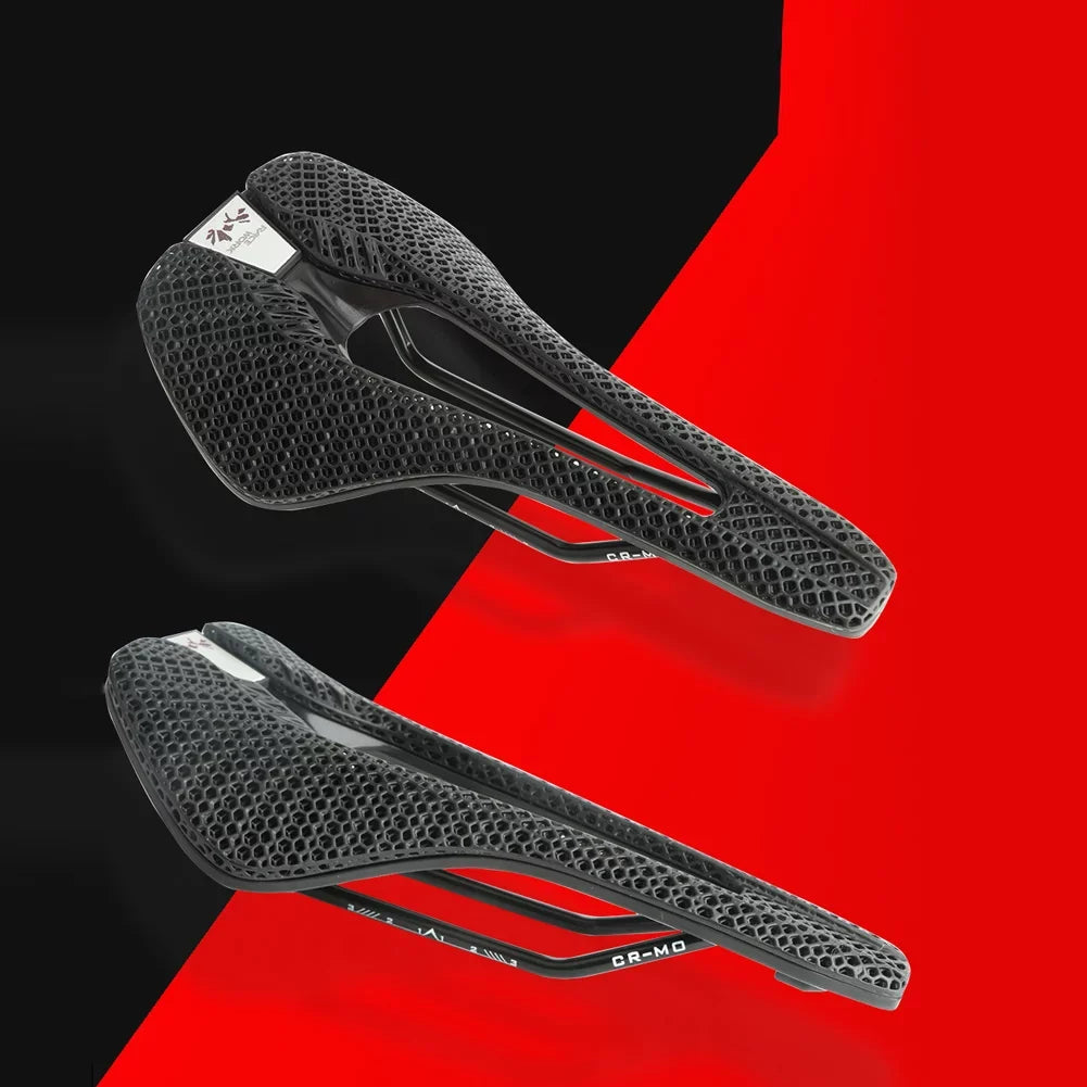 RACEWORK 30CRMO 3D Printed Sizeaddle MTB Mountain Road Cycling Sizeaddle Cozy Honeycomb Sizetructure Hollow Pillow