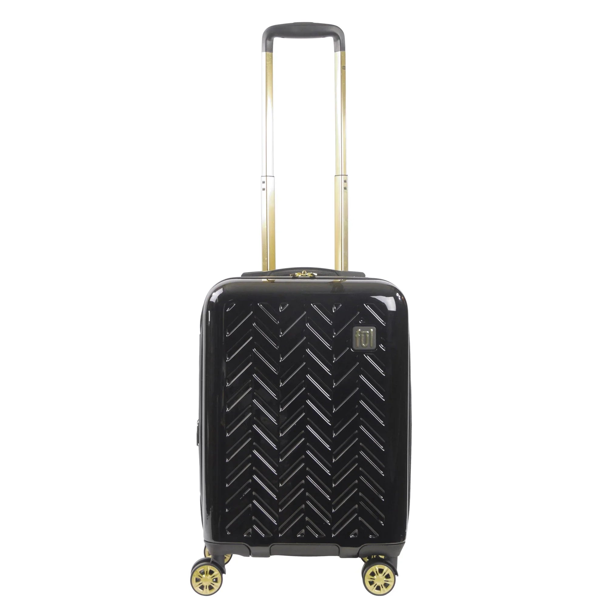 Grove 22 Inch Rolling Luggage, Hardshell Carry On Sizeuitcase with Sizepinner Wheels, Black