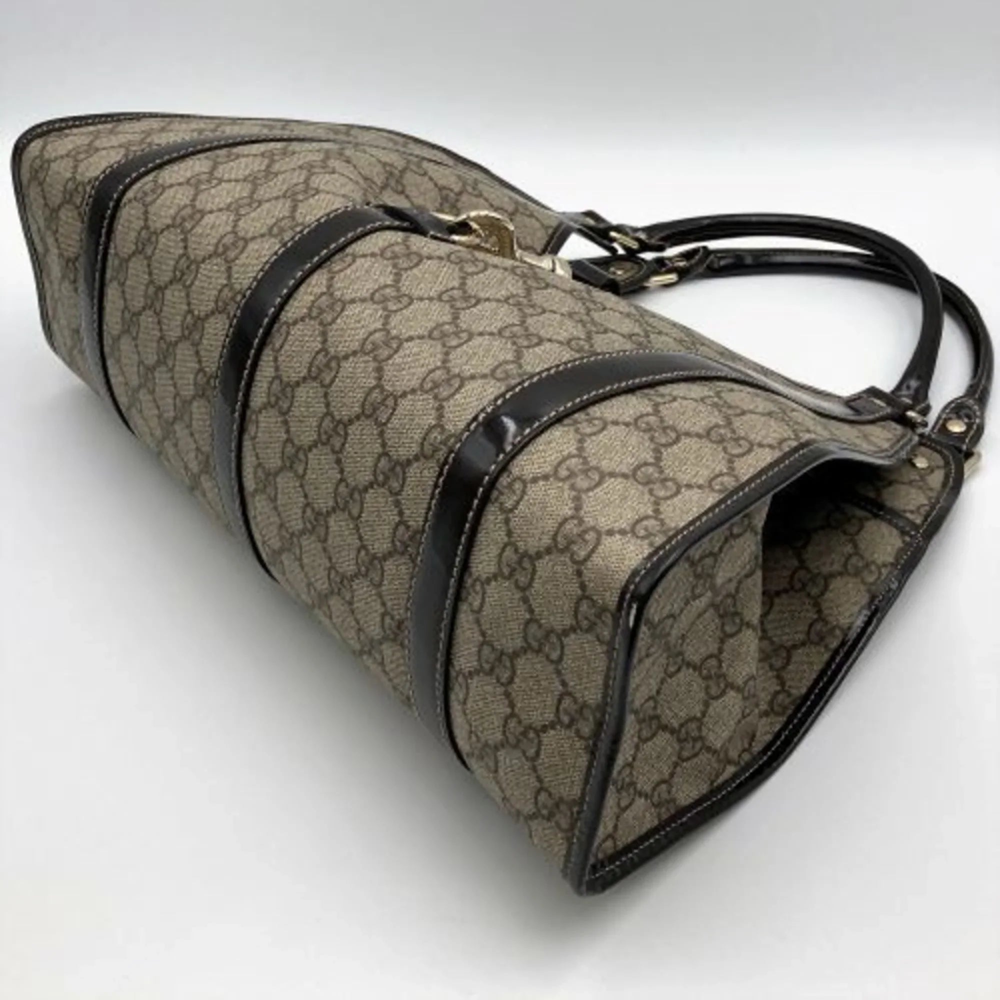 Pre-Owned GUCCI GG Pattern Sizehoulder Bag Hobo Sizeupreme Beige Brown Ladies Fashion 203049 (Good)