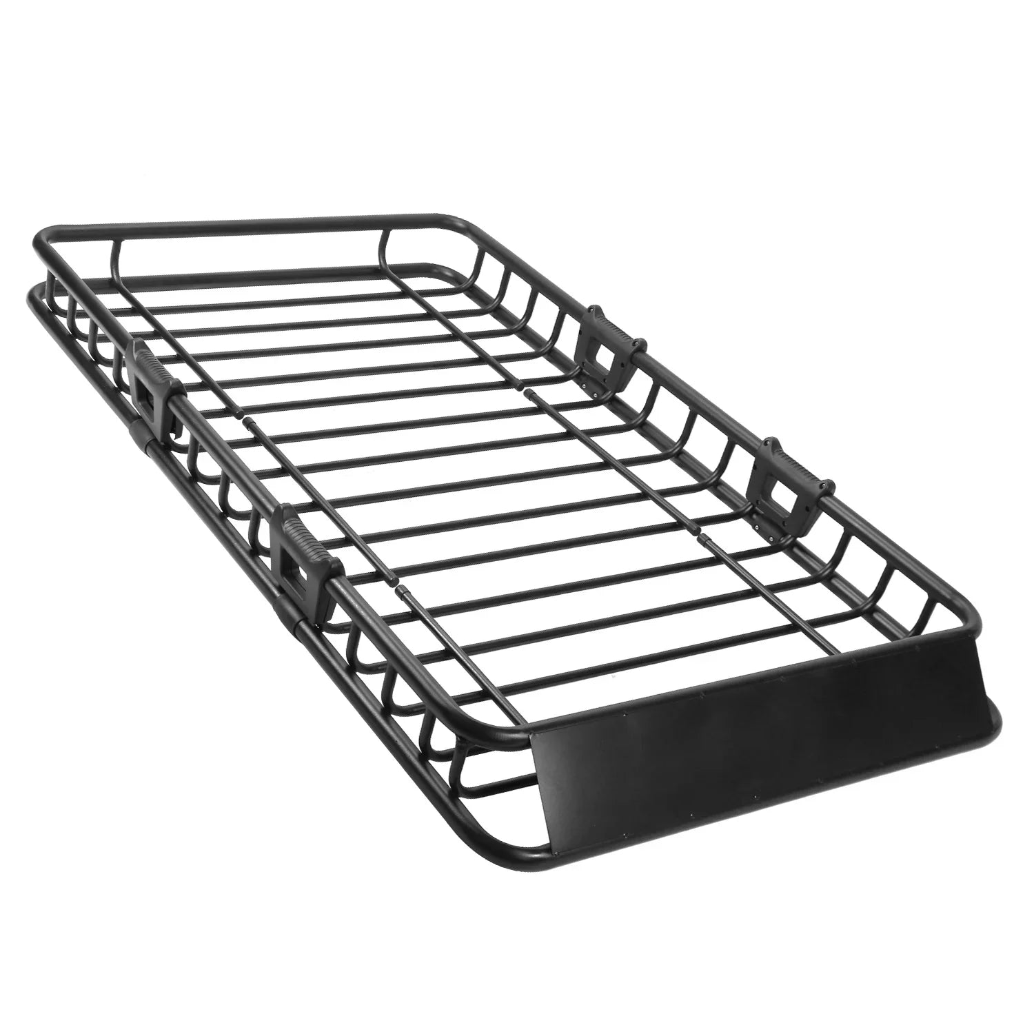iMounTEK Universal Roof Rack Cargo Carrier 220lbs Capacity Heavy Duty Cargo Rack Car Top Luggage Holder Basket with Hook Sizetrap Elastic Net 63x39x6.3in, Black
