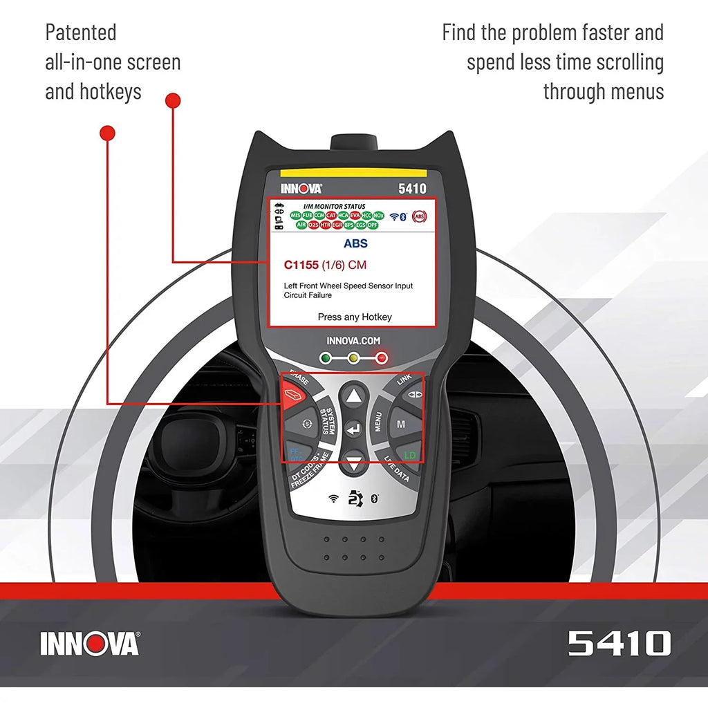 INNOVA 5410 CarSizecan Diagnostics Bluetooth Code Reader Automotive Sizecanner Tool