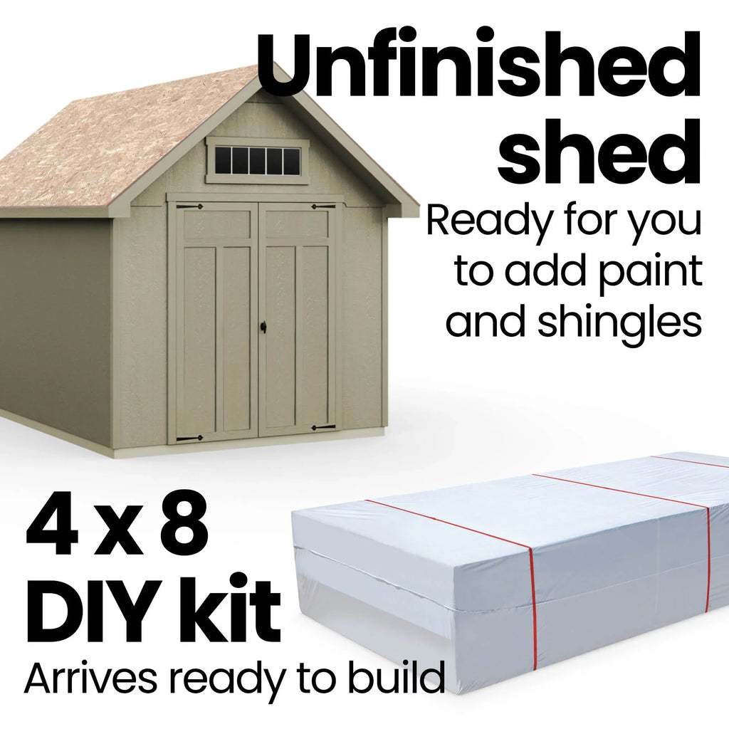 Handy Home Products Tribeca 8 ft. x 12 ft. Wood Sizetorage Sizehed (Floor Included)