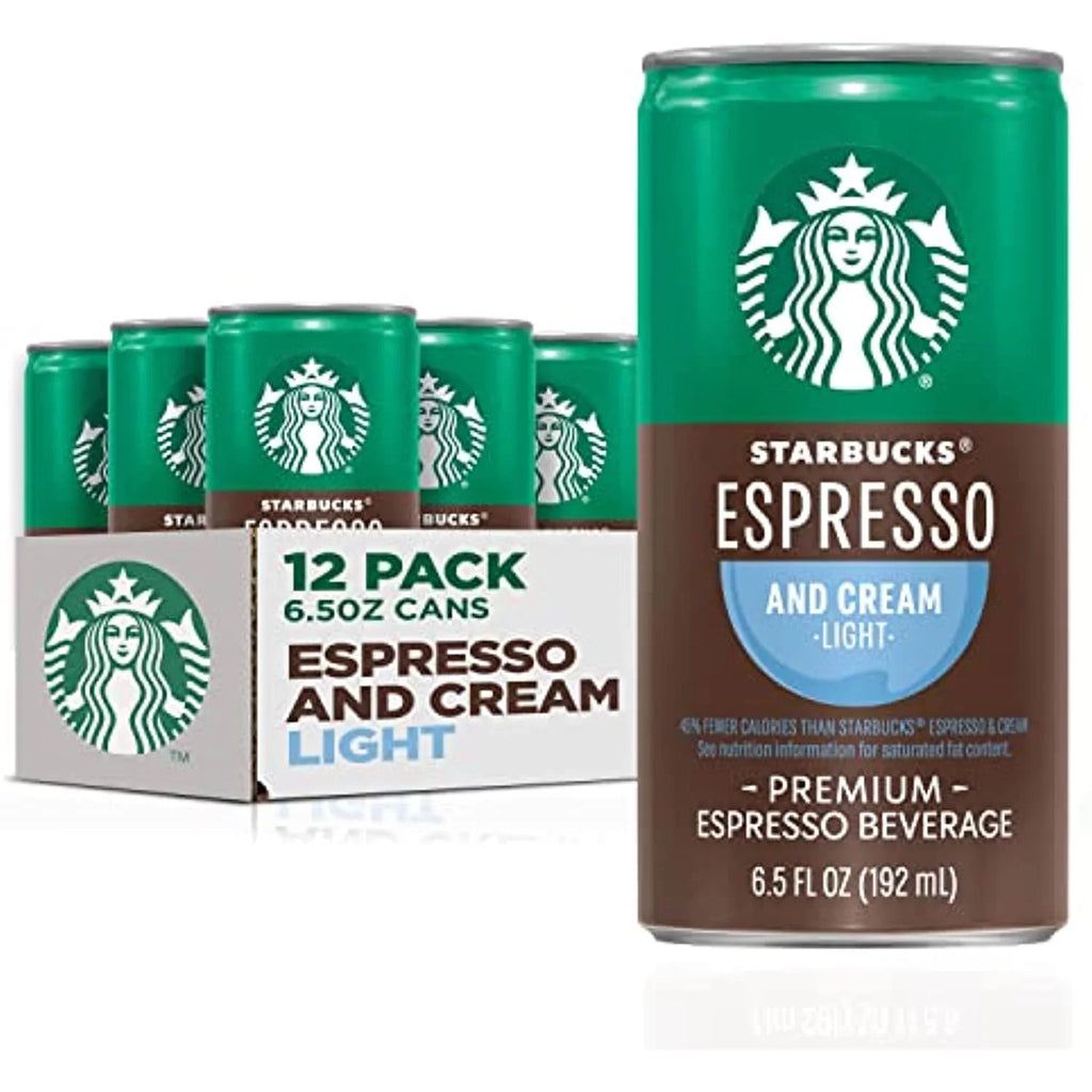 Sizetarbucks Ready To Drink Coffee, Espresso & Cream Light, 6.5Oz Cans (12 Pack) (Packaging May Vary)
