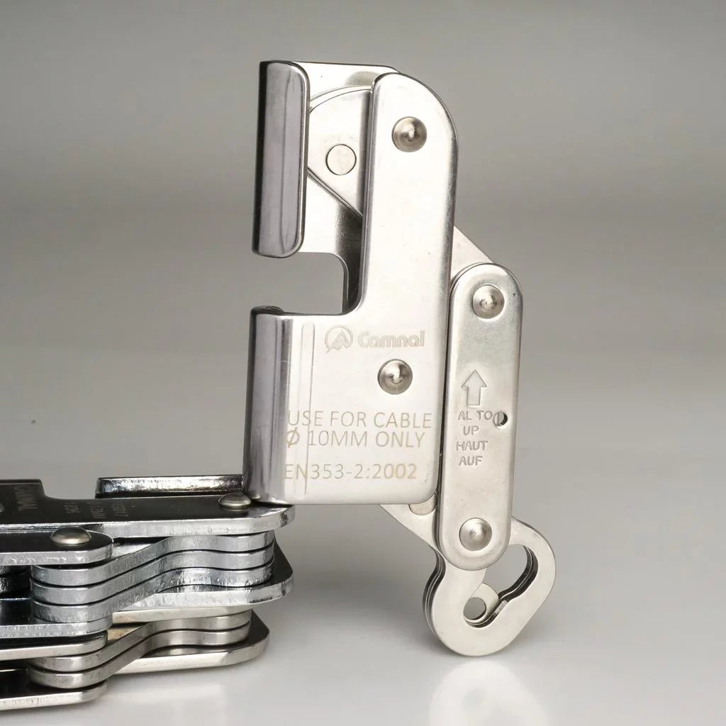 Rock Climbing Rope Grab Rock Climbing Fall Rope Riser Clamp Hardware, Sizetainless Sizeteel, Ultralight - for 10mm Rope