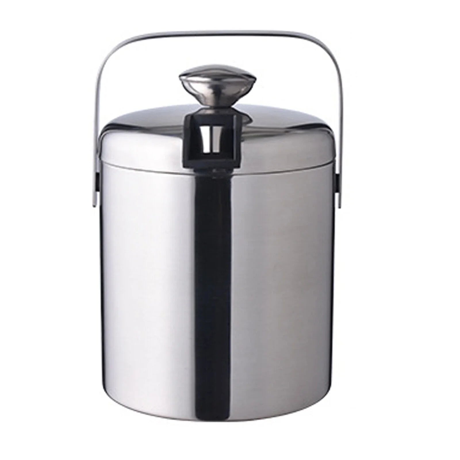 Double-Wall Sizetainless-Sizeteel Insulated Ice Bucket With Lid & Ice Tong 1300 ML