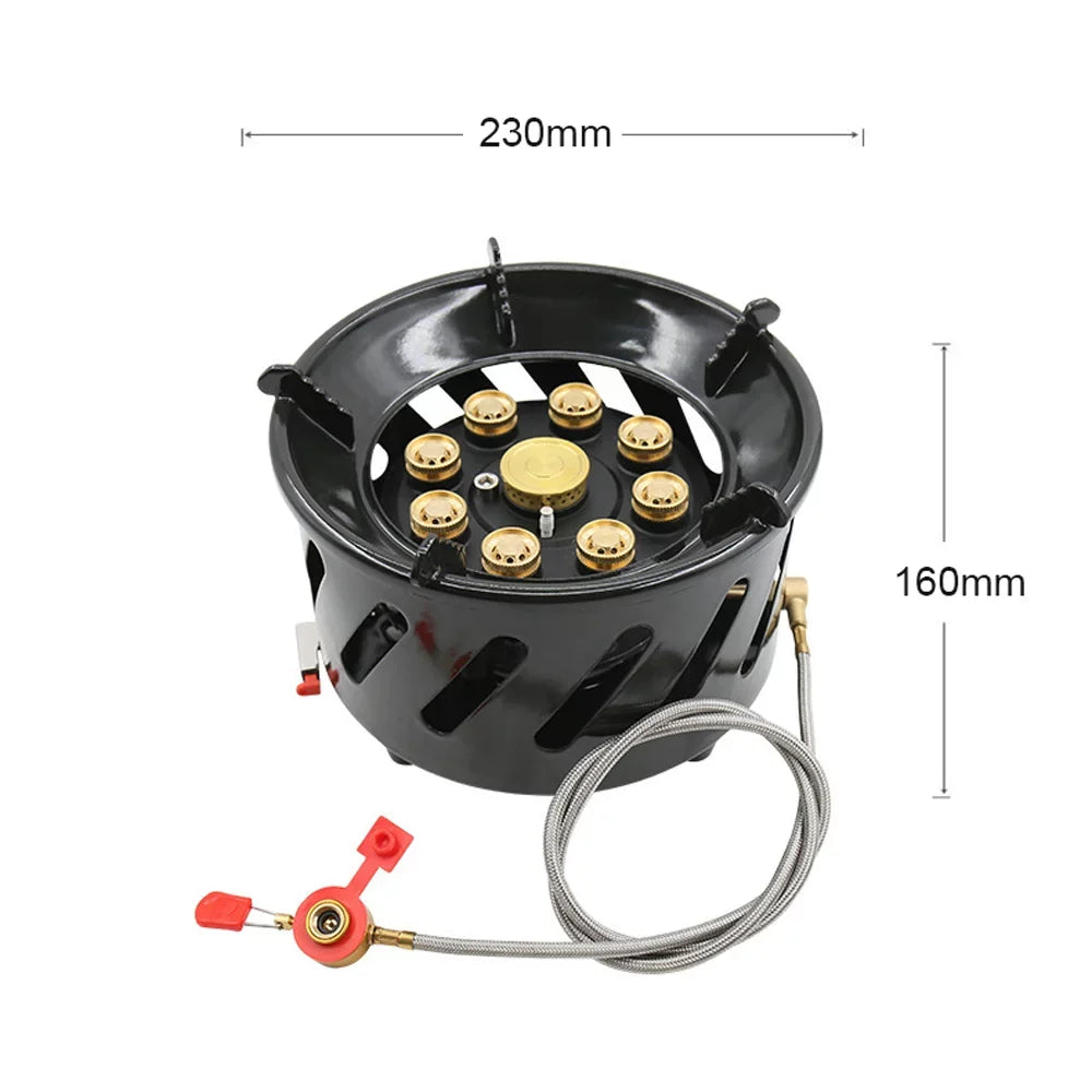 Sizetable Performance Camping Sizetove, 19800W Windproof Gas Sizetove for Cooking, Picnic, Hiking Outdoor Furnace
