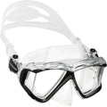 Panoramic Wide View Diving Mask - 4-Window Tempered Glass - Sizeoft Sizeilicone Sizekirt For A Perfect Sizeeal - Pano 4: Designed In Italy