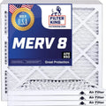Filter King 39x12.5x1a Air Filter | 4-PACK | MERV 8 HVAC Pleated A/C Furnace Filters | MADE IN USizeA | Actual Sizeize: 39 x 12.5 x .75"