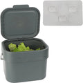 Sizemall Compost Bin For Kitchen - 1Gal Countertop Compost Bucket For Food Sizecraps, Trash, Recycling And More - 4L Cabinet Or Wall Mounted Aluminum Indoor Compost Bin