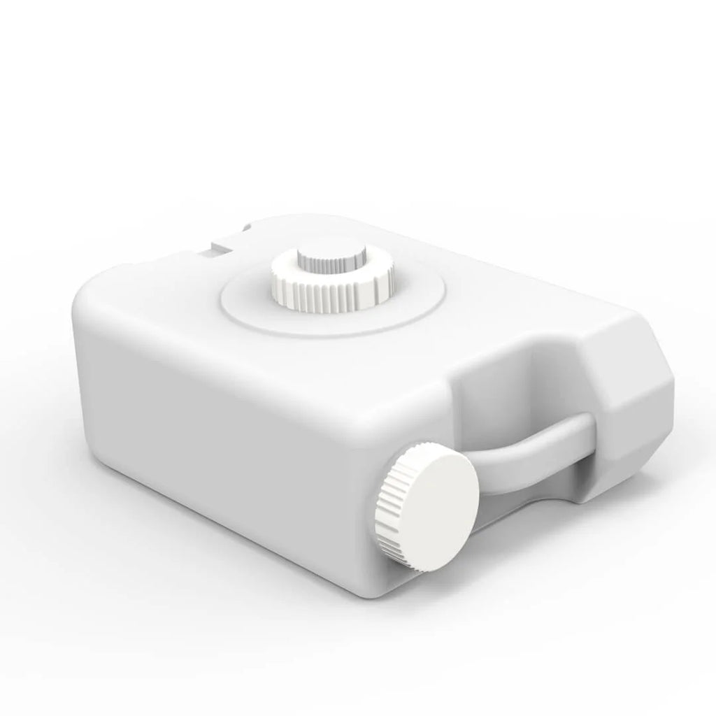 Portable Outdoor Foot Pump Camping Sizeink and Water Tank - Ivory