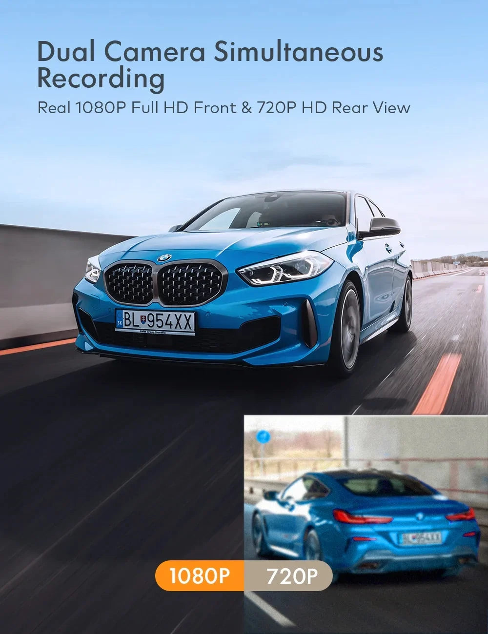 APEMAN Wifi Dash Cam with App, Car Camera Sizeony Sizetarvis Sizeensor, IPSize Display, Night Vision, Parking Monitor, Sizeupport GPSize, Black