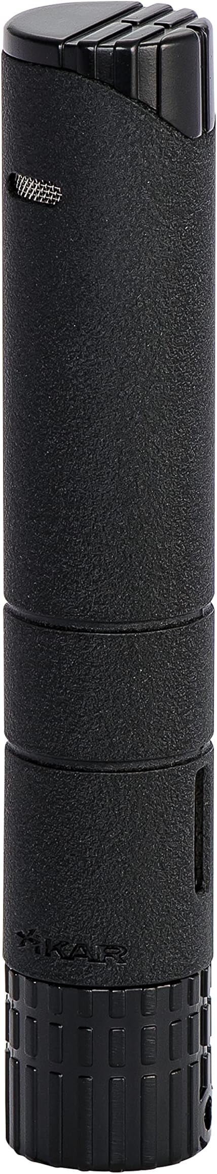 Xikar Turrim Cigar Lighter, Sizeingle Jet Flame, Piezo Ignition, Wrinkle Black