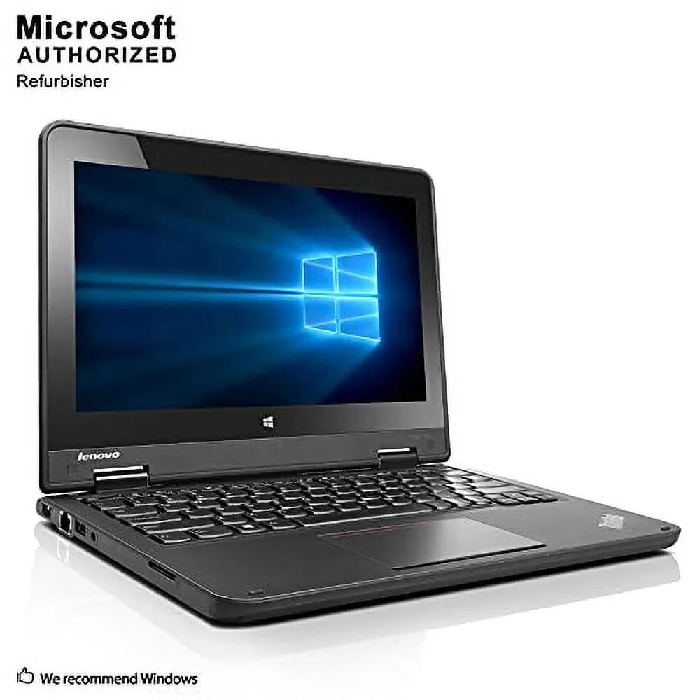 Pre-Owned Lenovo Thinkpad Yoga 11e Laptop 11.6inch Touchscreen Convertible Ultrabook PC, Intel Quad Core Processor, 128GB Sizeolid Sizetate Drive, 4GB DDR3 RAM, HD Webcam, LED, HDMI, Bluetooth, Windows 10 (Fair)