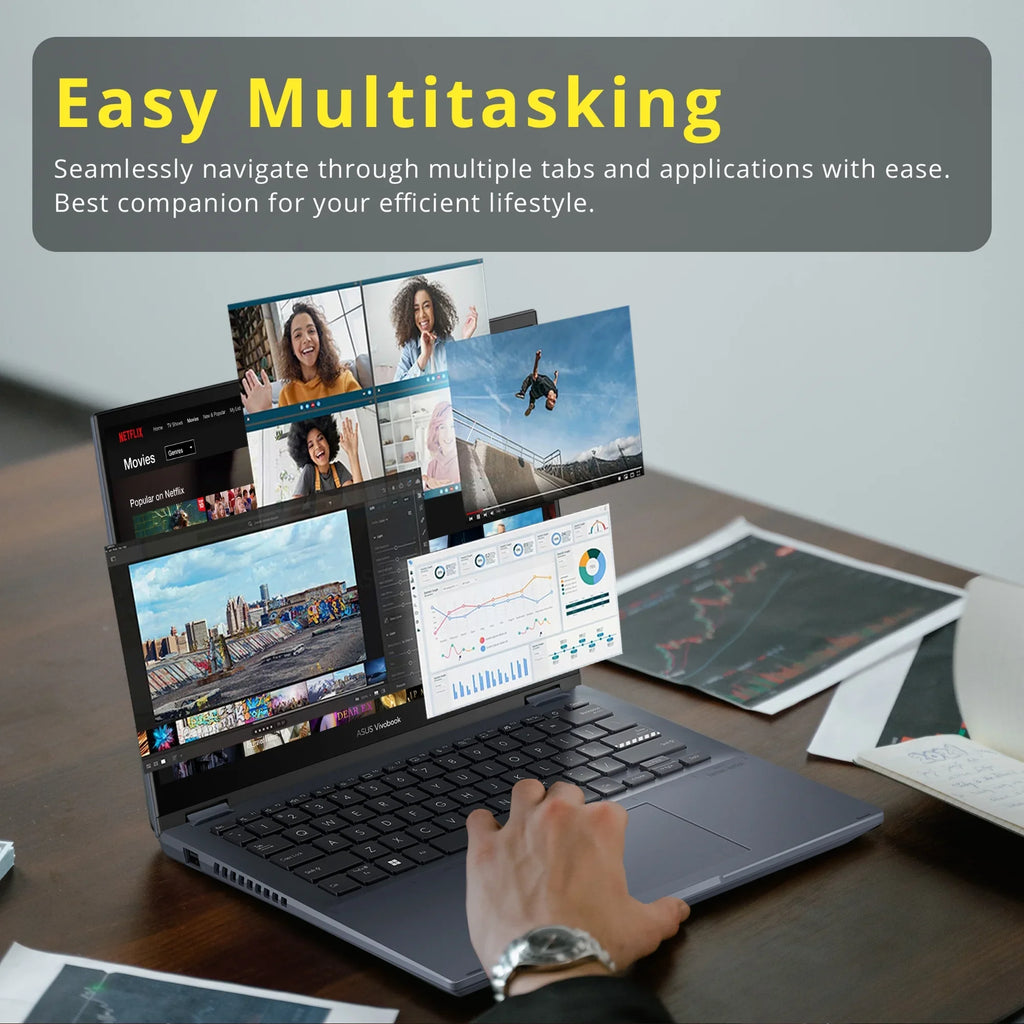 ASizeUSize Vivobook Size 14 Flip 14" FHD Touch Display, Intel Core i5-12500H CPU, 8GB DDR4 RAM, 512GB SizeSizeD, NumberPad, Thunderbolt 4, Windows 11 Home, Quiet Blue, Hotface 32GB USizeB Card