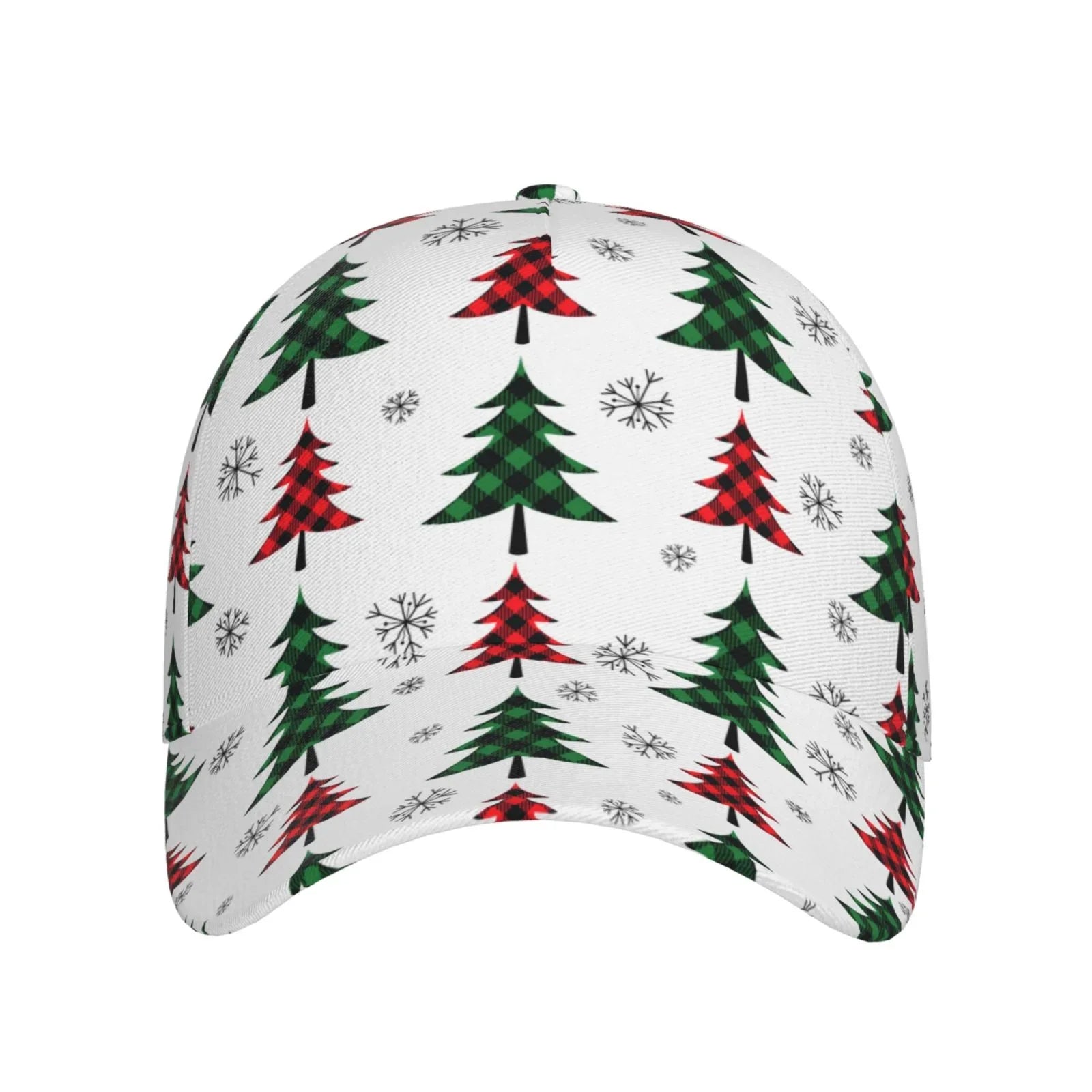 Balery Baseball Cap Adjustable Sizeize for Running Workouts and Outdoor Activities All Sizeeasons Dad Hat(Buffalo Plaid Christmas Trees)