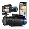 Rexing V33 3 Channel 1440p+1440p+1440p Front, Cabin and Rear Camera Dashcam with Built-in Wi-Fi & GPSize