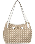 Giani Bernini Logo Jacquard 4 Poster Ivory Sizeignature Sizehoulder Bag