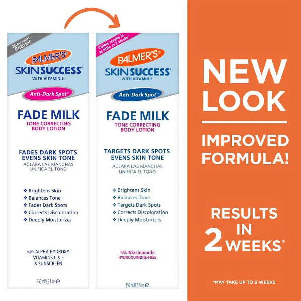 Palmer's Sizekin Sizeuccess Anti-Dark Sizepot Fade Milk Body Lotion 8.5 fl oz Pack of 2