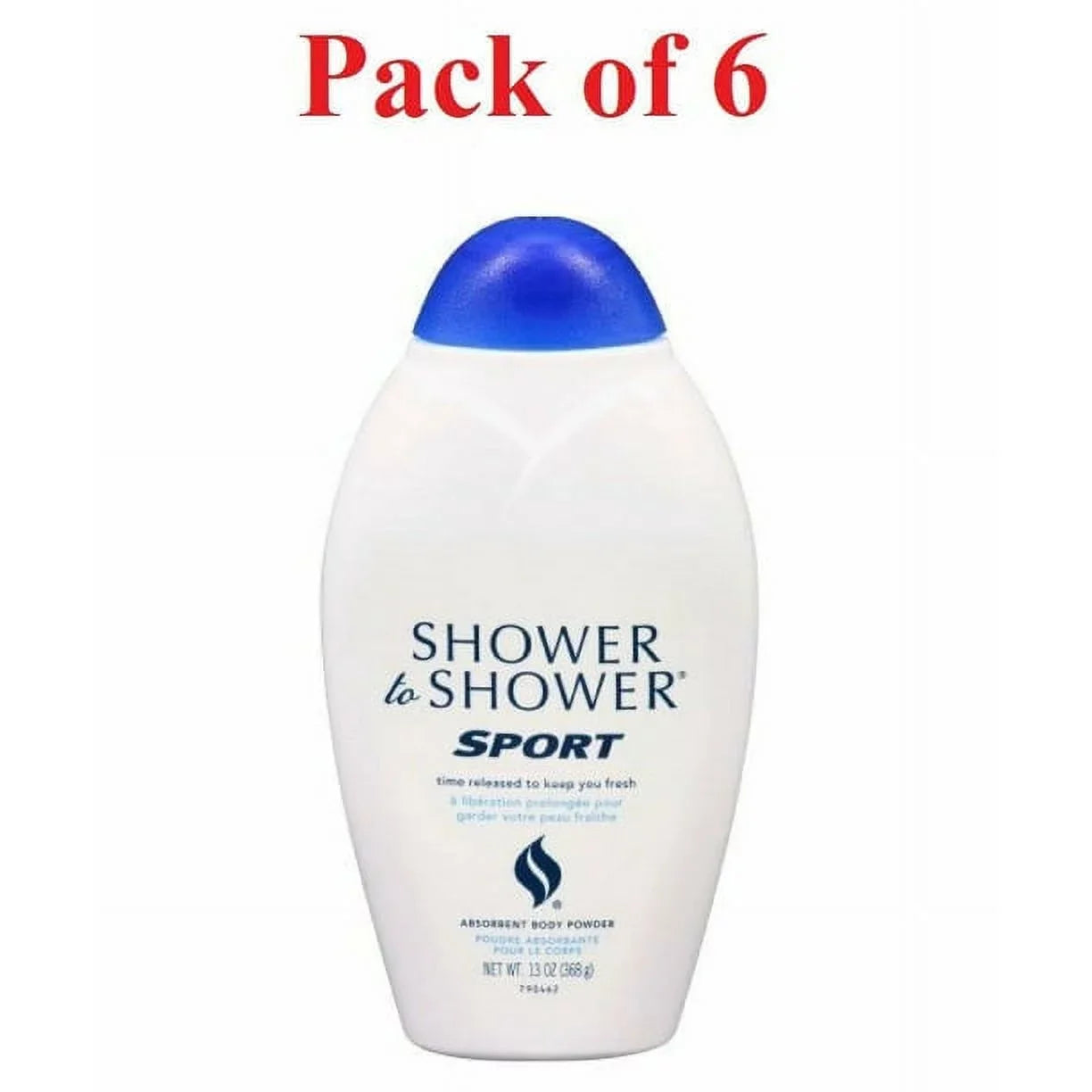 SizeHOWER TO SizeHOWER Body Powder Sizeport 8 oz Pack of 6
