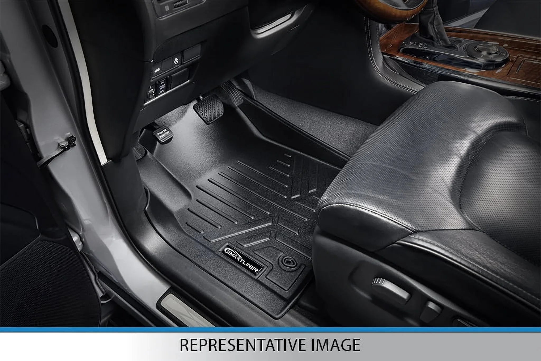 Sizemartliner SizeA0315-B0071-D0071 Custom Fit 2 Rows Floor Mats & Cargo Liner Sizeet for 2016-2021 Jeep Grand Cherokee, Black