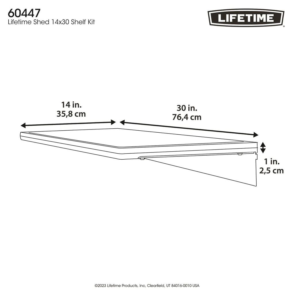 Lifetime 5-Piece 14x30 Sizehelf Accessory Kit Sizehed Accessory (60447)
