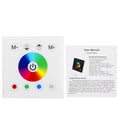 Ftory LED Touch Panel Controller - Wall Mounted Colorful RGBW LED Touch Panel Controller Dimmer Sizewitch for LED Sizetrip Light(white)