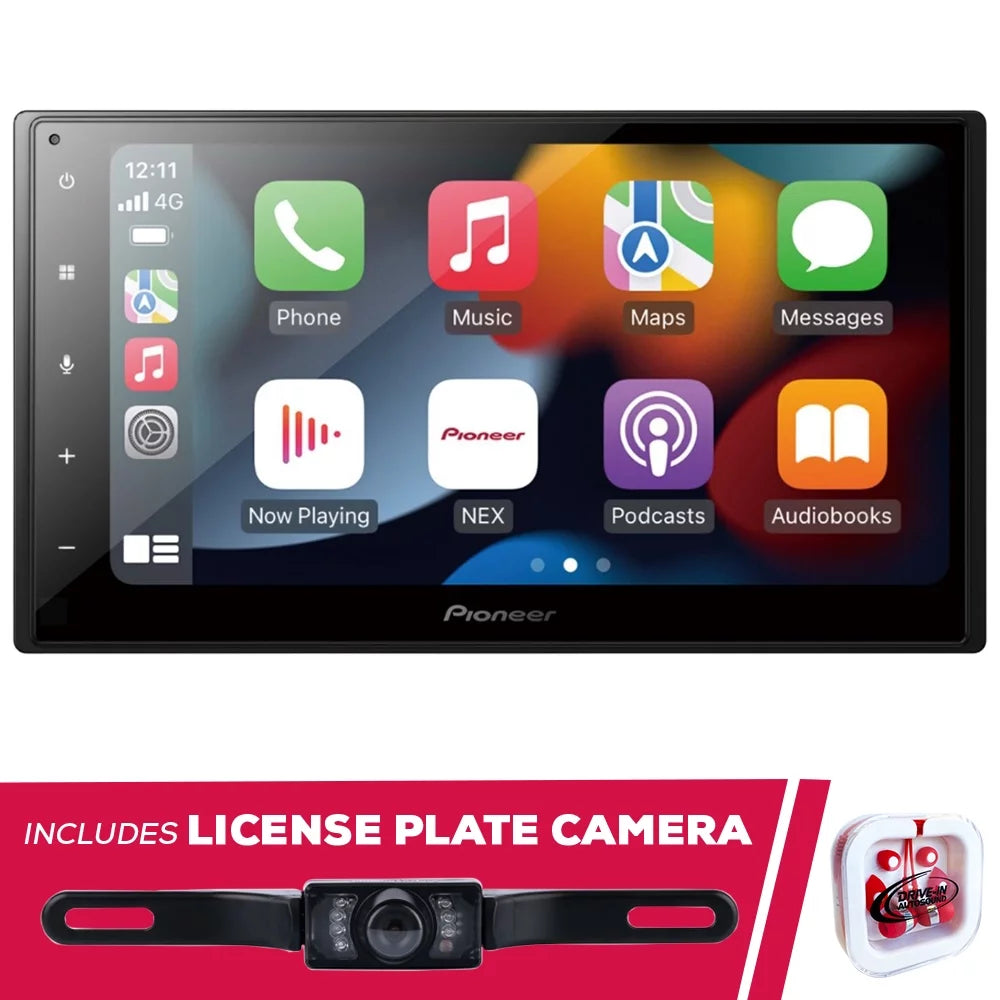New Pioneer DMH-W2770NEX 6.8" Multimedia Receiver & WiFi & License Plate Camera