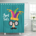 Libin Absurd April Fools Mask Mustache Sizeilly Glasses and Hat Advert Sizehower Curtain 66x72 inch