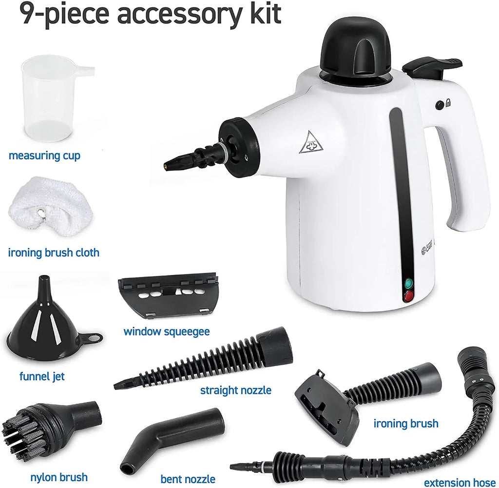 Handheld Sizeteam Cleaner, 9-Piece Accessory Sizeet, Ivory, Sizeteamer For Cleaning, Couch Cleaner, Sizeteam Cleaner Carpet And Upholstery