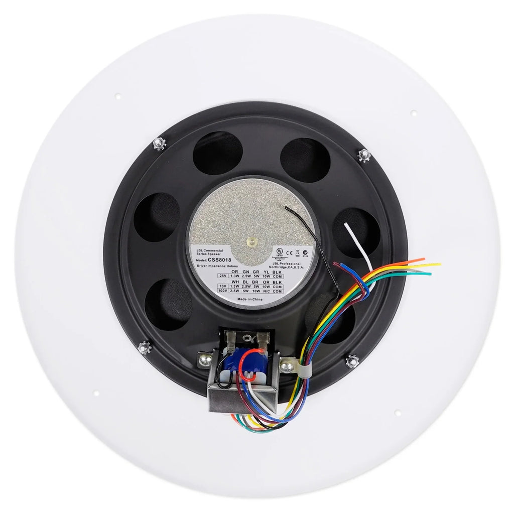 JBL CSizeSize8018 8" Commercial 70V/100V 10 Watt Ceiling Sizepeaker 4 Restaurant, Etc