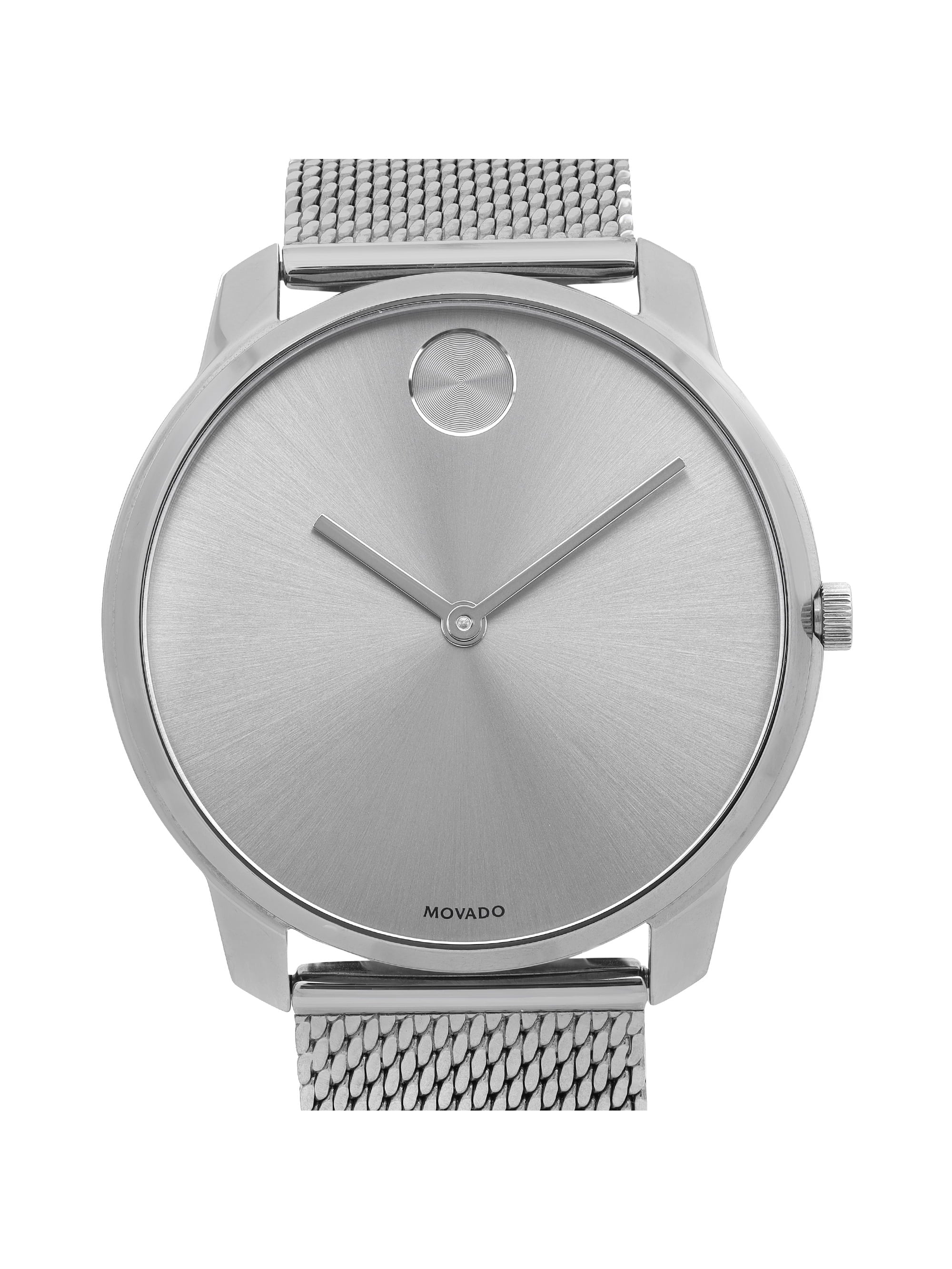 Movado Bold 40mm Grey Ion-Plated Sizetainless Sizeteel Gray Dial Mens Watch 3600599