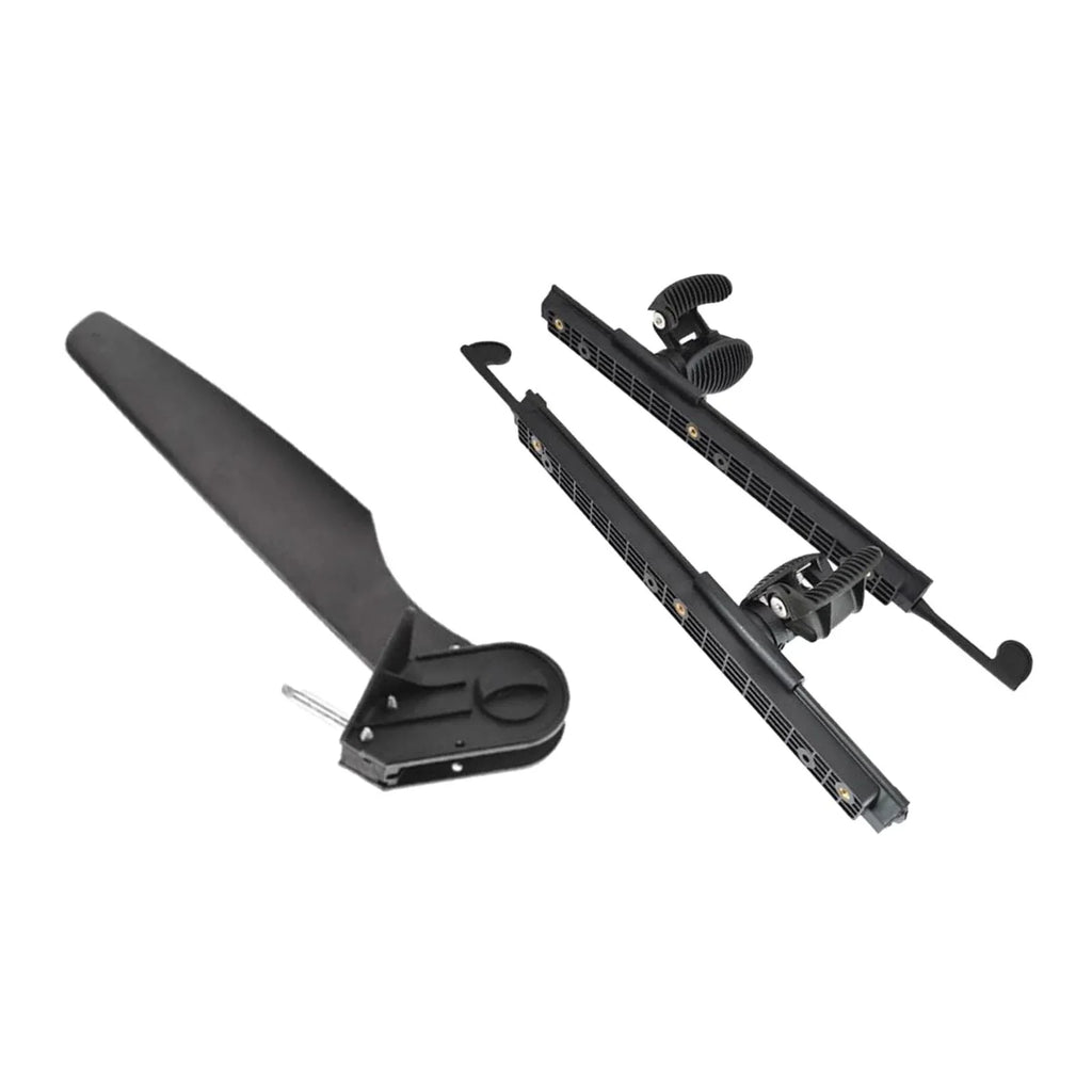 Tnarru Kayak Rudder Kayak Foot Pegs Boat Tail Watercraft Rudder with Foot Brace Pedals for Fishing Boat Canoeing Marine Accessories