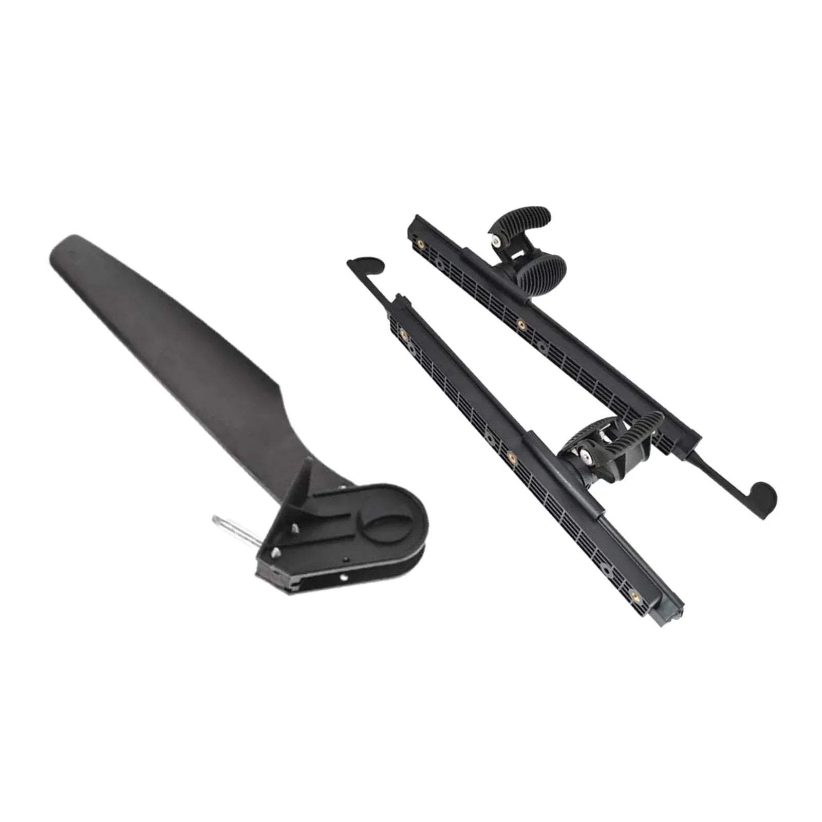 Tnarru Kayak Rudder Kayak Foot Pegs Boat Tail Watercraft Rudder with Foot Brace Pedals for Fishing Boat Canoeing Marine Accessories