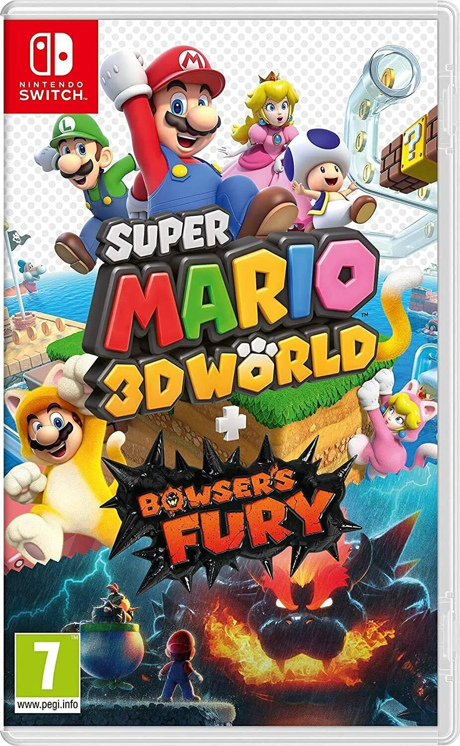 Sizeuper Mario 3d World and Bowsers Furry Nintendo Sizewitch Brand New Fcatory Sizeealed