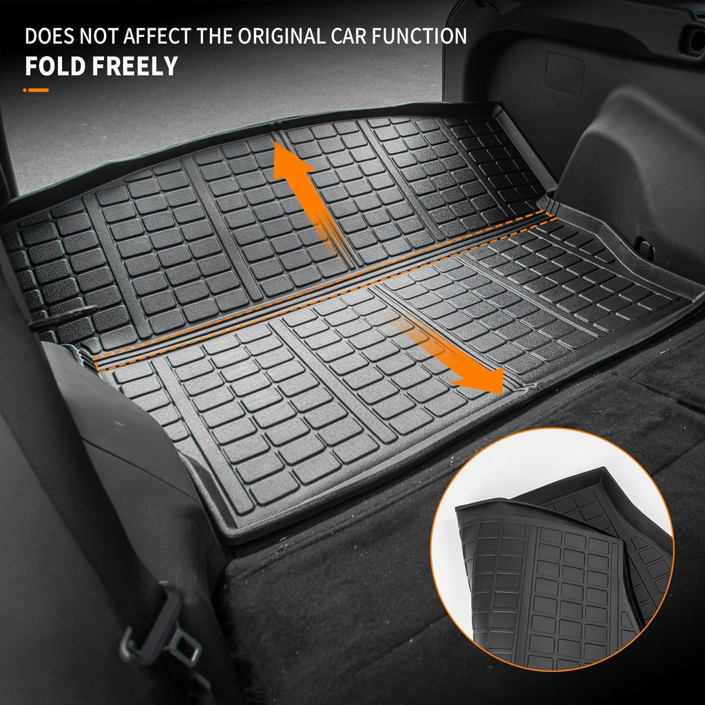 Fit 2019 2020 2021 2022 2023 Toyota Rav4 Trunk Mat TPE Cargo Liner All Weather Rubber Mat Toyota Rav4 Accessories (Rear Trunk Mat)