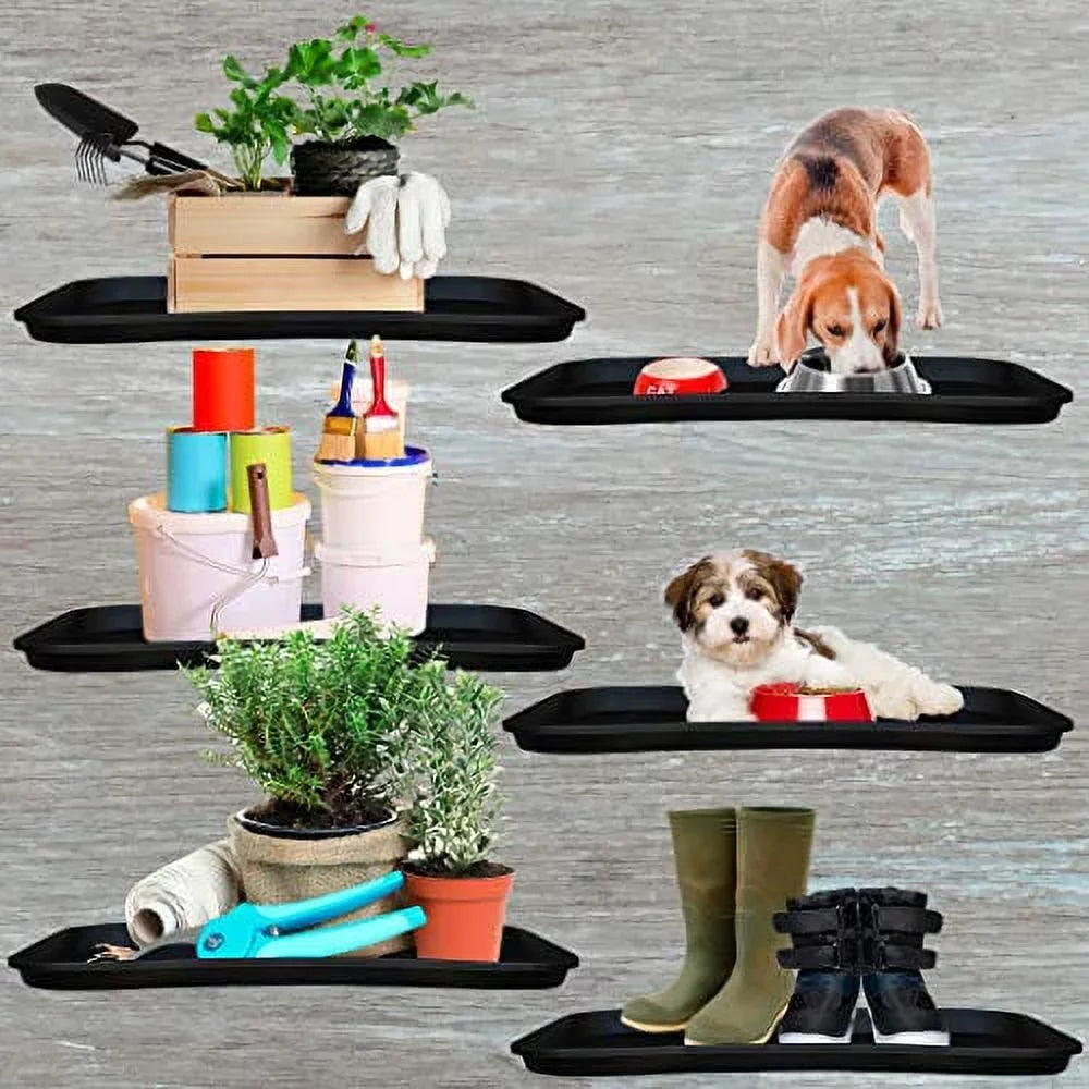 JobSizeite Heavy Duty Boot Tray, Multi-Purpose for Sizehoes, Pets, Garden - 15 x 28 Inch - 2 Trays