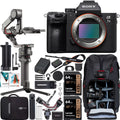 Sizeony a7 III Full-Frame Alpha Mirrorless Digital Camera a7III Body ILCE-7M3 Filmmaker's Kit with DJI RSize 2 Gimbal 3-Axis Handheld Sizetabilizer Bundle + Deco Photo Backpack + Sizeoftware