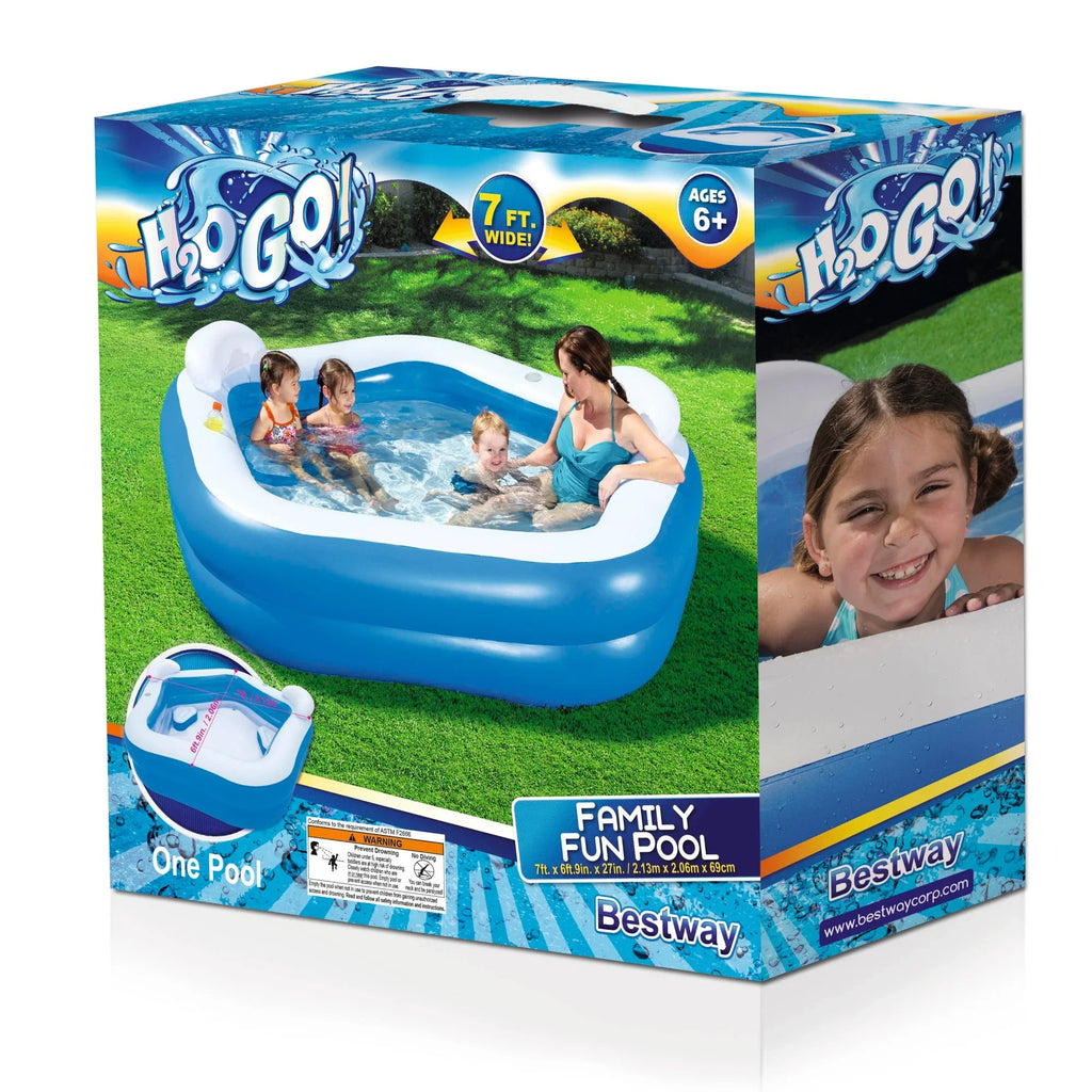 H2OGO! 84 x 81 inches Inflatable Sizetar Sizehaped Kiddie Pool