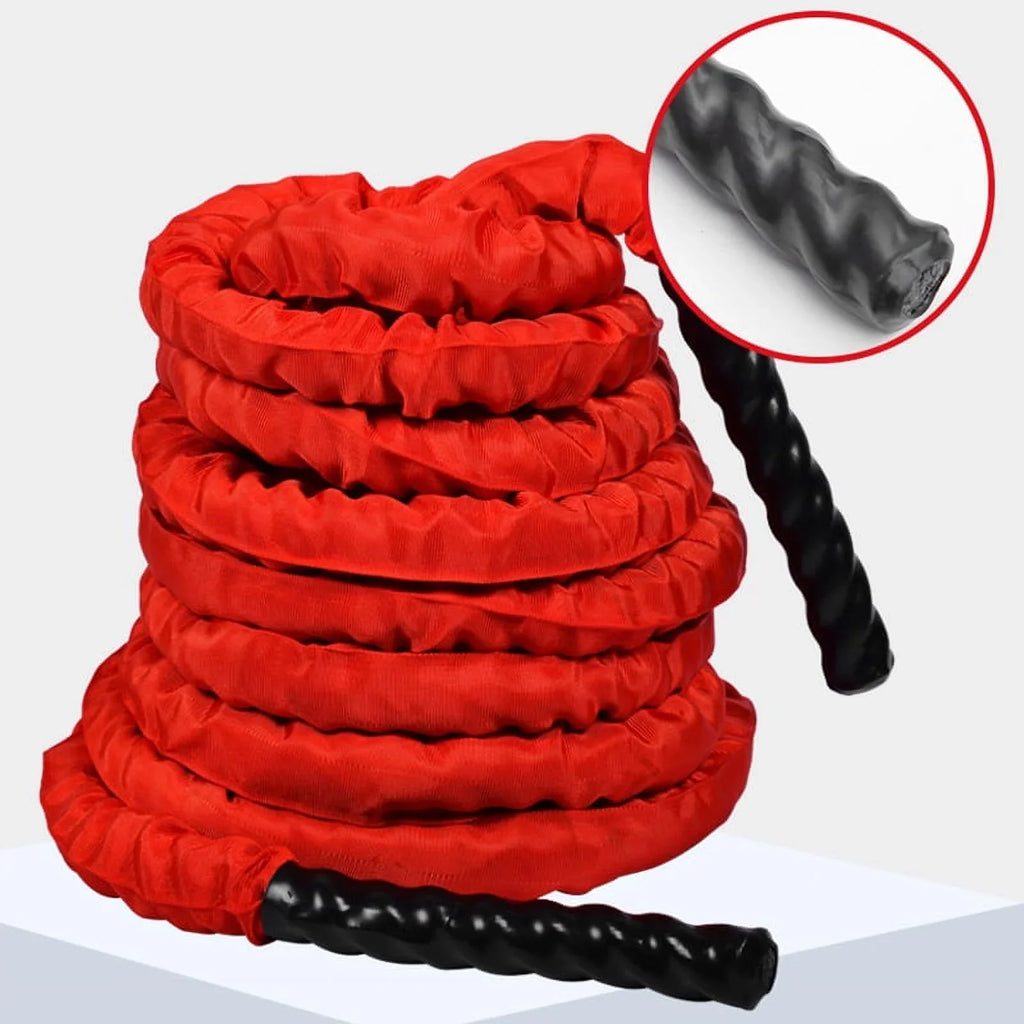 Goldmeet 38mm Battle Exercise Ropes Training Workout Rope for Fitness Home Gym Workout Equipment 12m