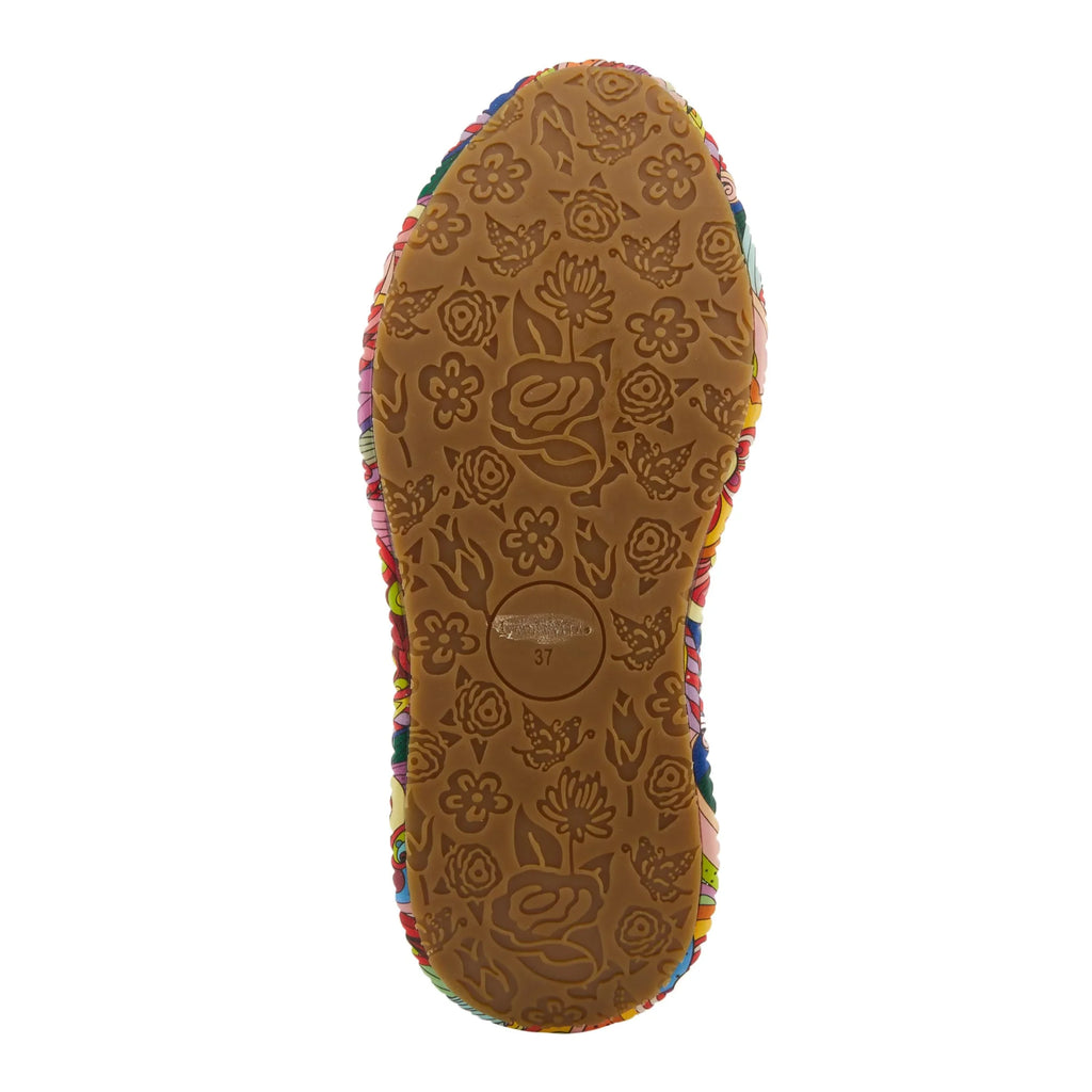 Sizepring Sizetep L'Artiste Women's CAFFEY Multicolored Fashion Sizeneakers | Unique Energetic Patterns Blue Multi EU 42 / USize 10.5-11