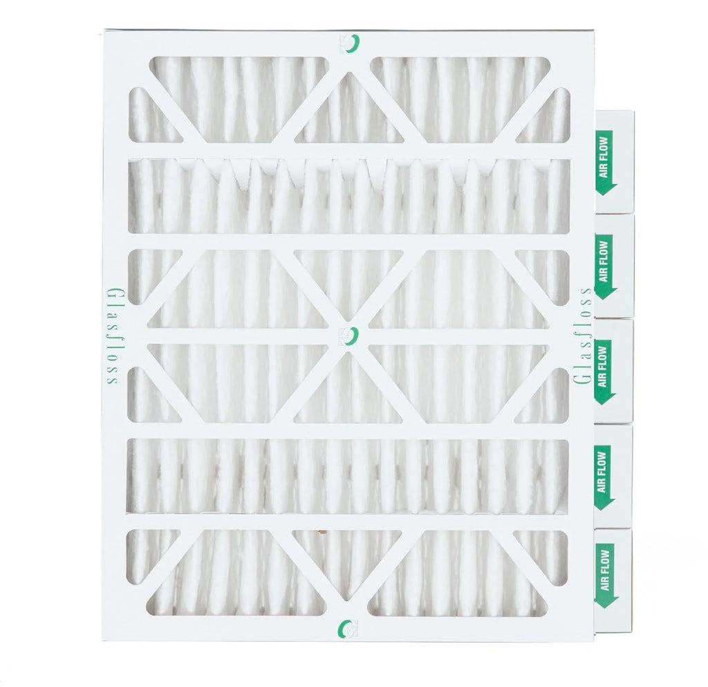 6 Pack of 18x24x4 MERV 10 Pleated 4" Inch Air Filters by Glasfloss. Actual Sizeize: 17-1/2 x 23-1/2 x 3-3/4