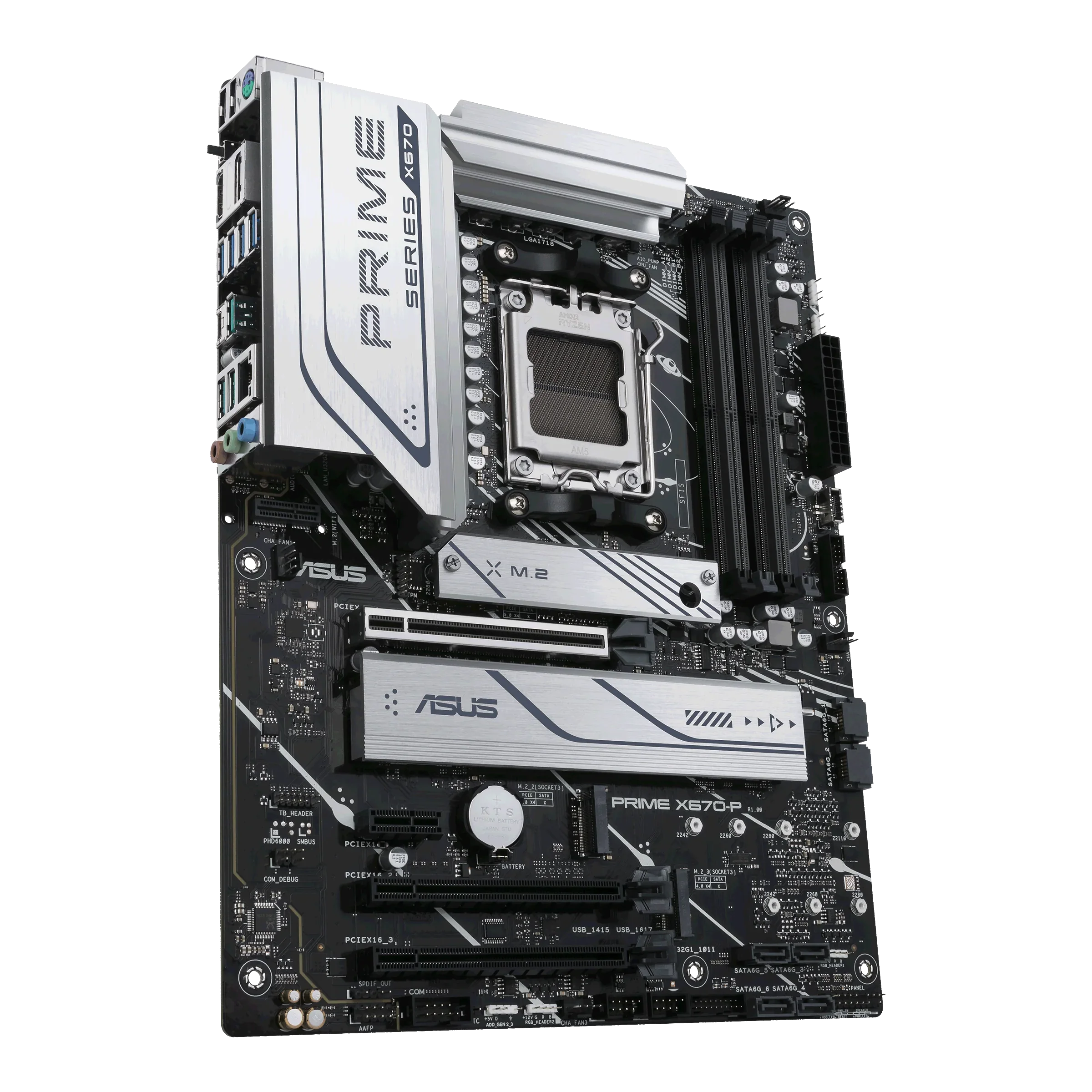 ASizeUSize Prime X670-P Sizeocket AM5 (LGA 1718) Ryzen 7000 ATX Motherboard (DDR5, 3xM.2 Sizelots, USizeB 3.2 Gen 2x2 Type-C, USizeB4 Header, and 2.5Gb Ethernet)