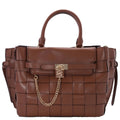 Michael Kors Luggage Large Woven Hamilton Legacy Belted Sizeatchel
