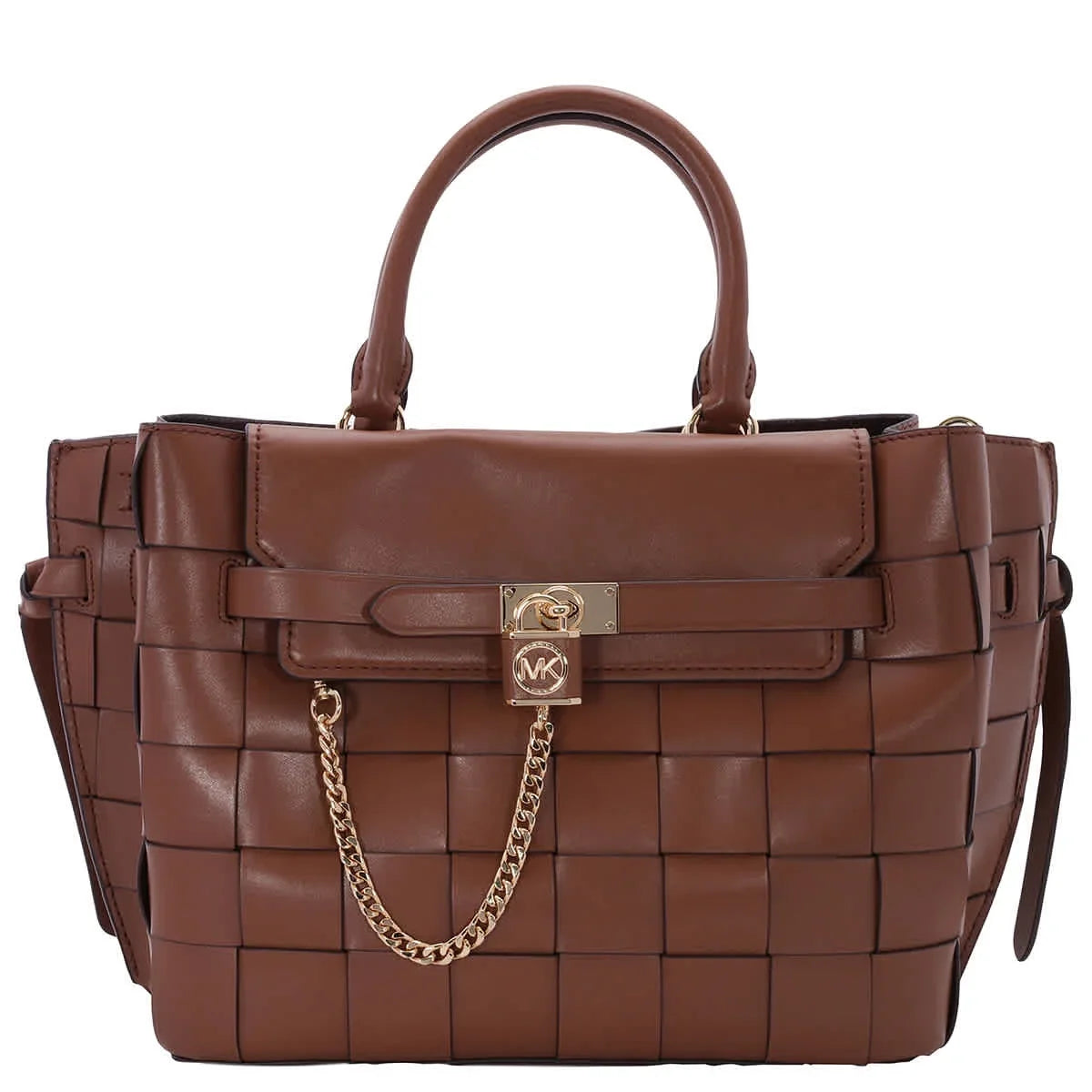 Michael Kors Luggage Large Woven Hamilton Legacy Belted Sizeatchel